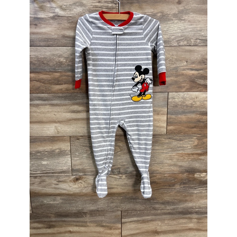 Carter’s x Disney Striped Mickey Mouse Blanket Sleeper Grey sz 18m Grey 18m