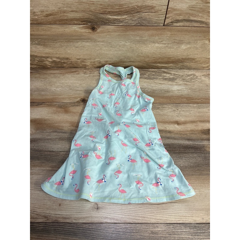 Cat & Jack Flamingo Tank Dress Blue sz 4T Blue 4T