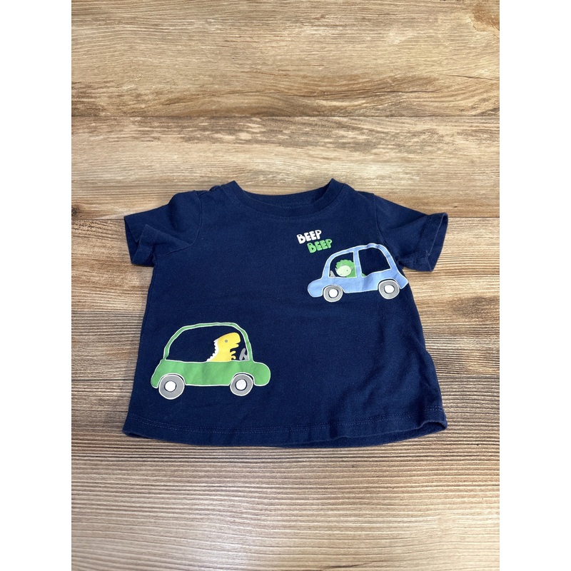 First Impressions Beep Beep Dino Shirt Navy sz 12m Navy 12m