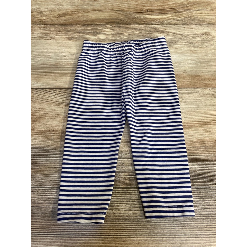Hanna Andersson Striped Leggings Navy sz 3-6m Navy 3m