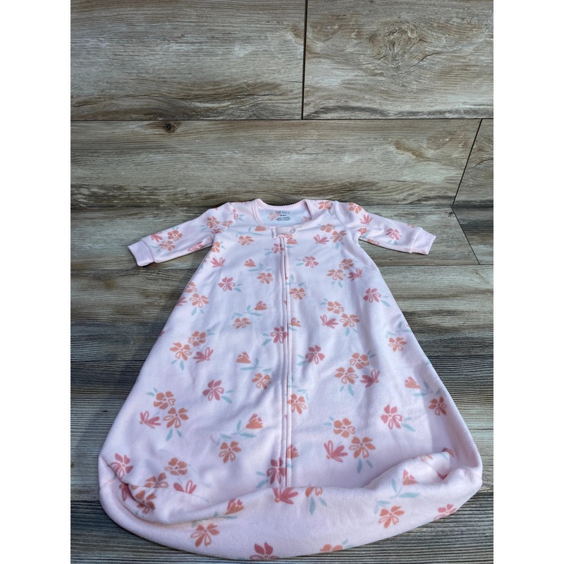 Just One You Floral Fleece Sleep Sack Pink sz 3-6m Pink 3m