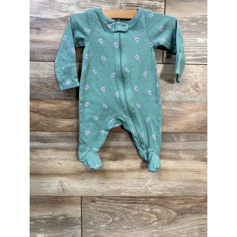Just One You Floral Sleeper Green sz Newborn Green Newborn