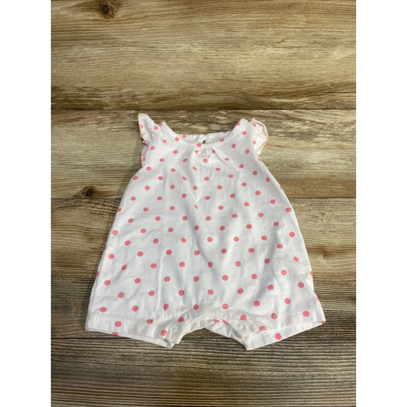 Kyle & Deena Polka Dot Shortie Romper White sz 0-3m White Newborn