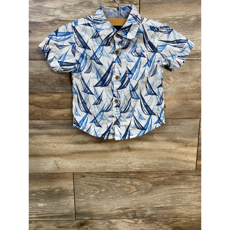 Nautica Button Up Shirt White sz 18m White 18m