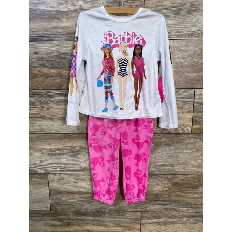 NEW Barbie 2pc Pajama Set White sz 4-5T White 4T