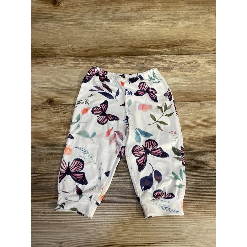 NEW Butterfly Print Pants White sz 6-9m White 6m