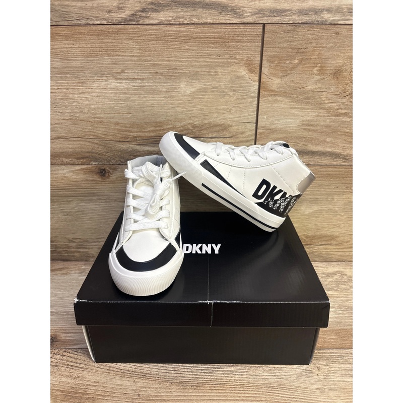 NEW DKNY Girls Hannah Leena High Top Sneakers White sz 12c