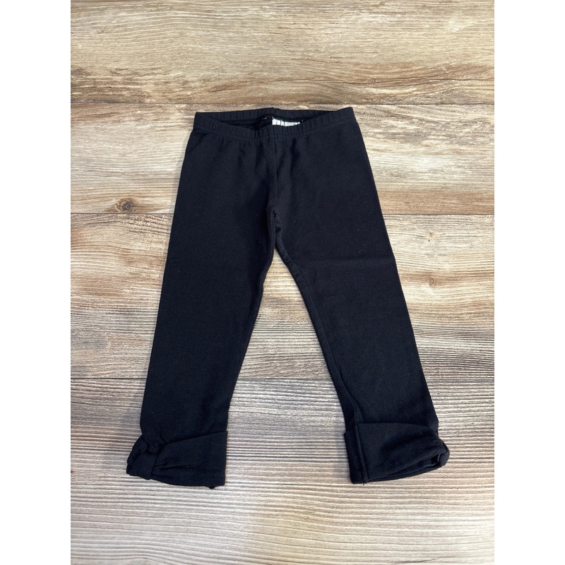 NEW Janie and Jack Bow Cuff Leggings Black sz 18-24m Black 18m