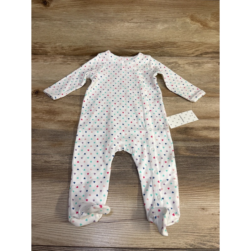NEW Nordstrom Heart Print Sleeper White sz 3m White 3m
