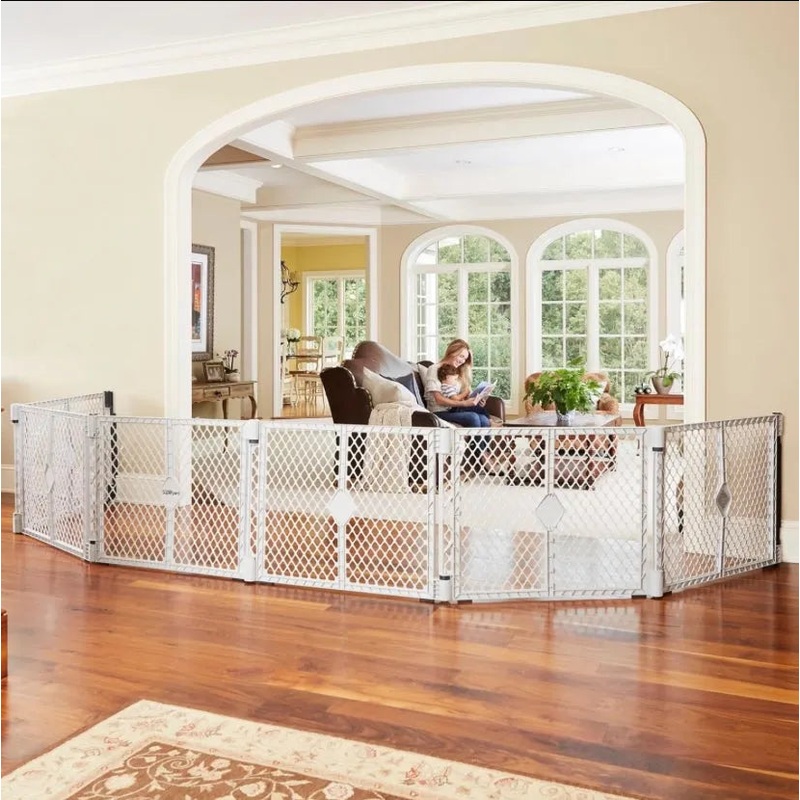 North States Superyard Duo Extra-Wide Gate and Playard