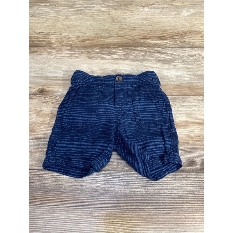 Old Navy Striped Linen Blend Shorts Blue sz 2T Blue 2T