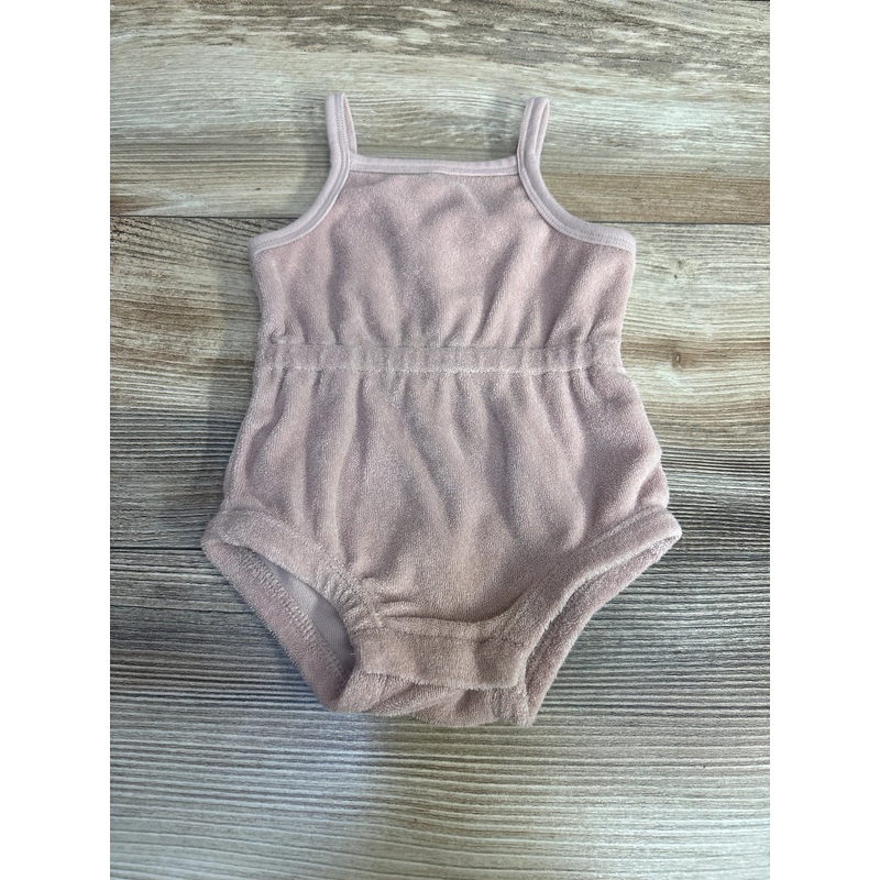 Quincy Mae Terry Cinch Romper Pink sz 0-3m Pink Newborn