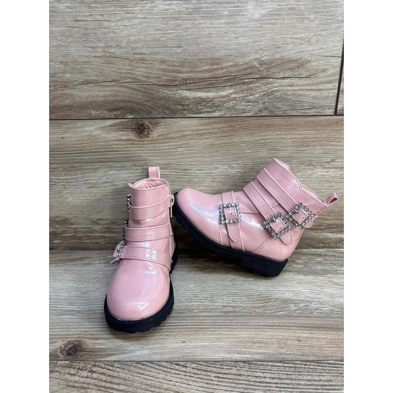 Self Esteem Lil’ Triple Glam Pink Boots sz 7c