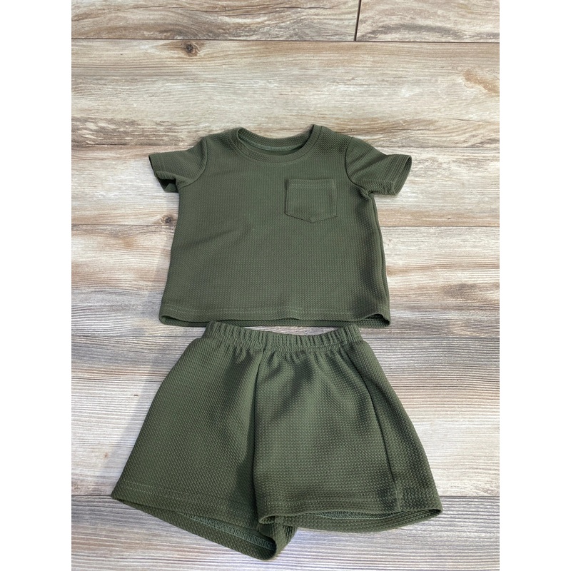 Shein 2pc Shirt & Shorts Green sz 4T Green 4T