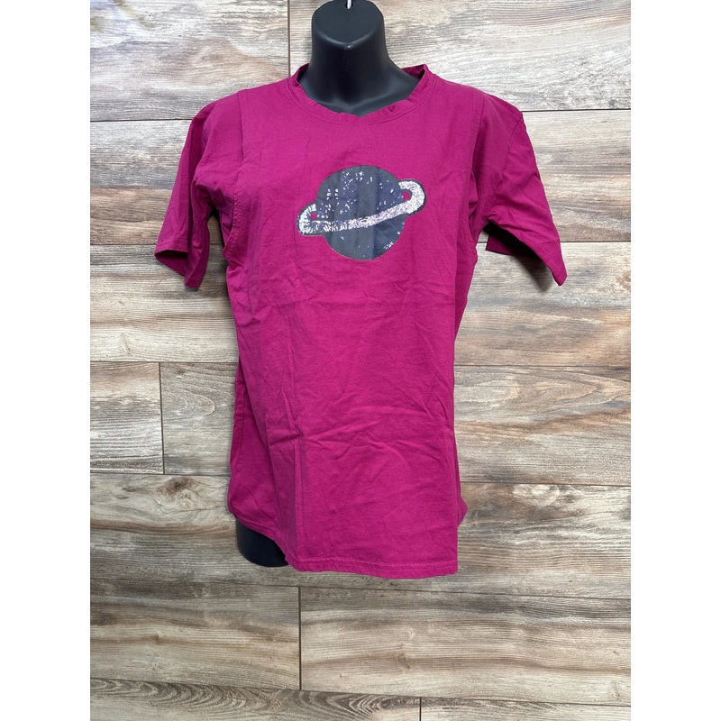Short Sleeve Nursing Shirt sz Medium Purple Maternity Medium