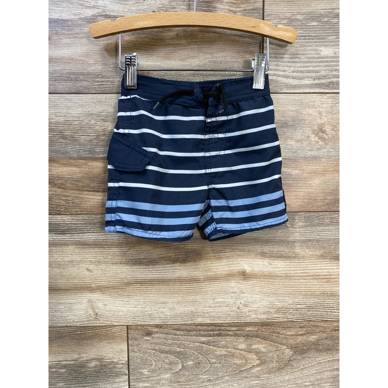 Volcom Striped Board Shorts Navy sz 12m Navy 12m