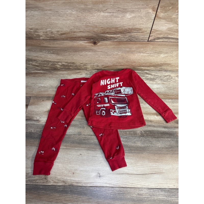 Carter’s 2pc Night Shift Pajama Set Red sz 2T Red 2T