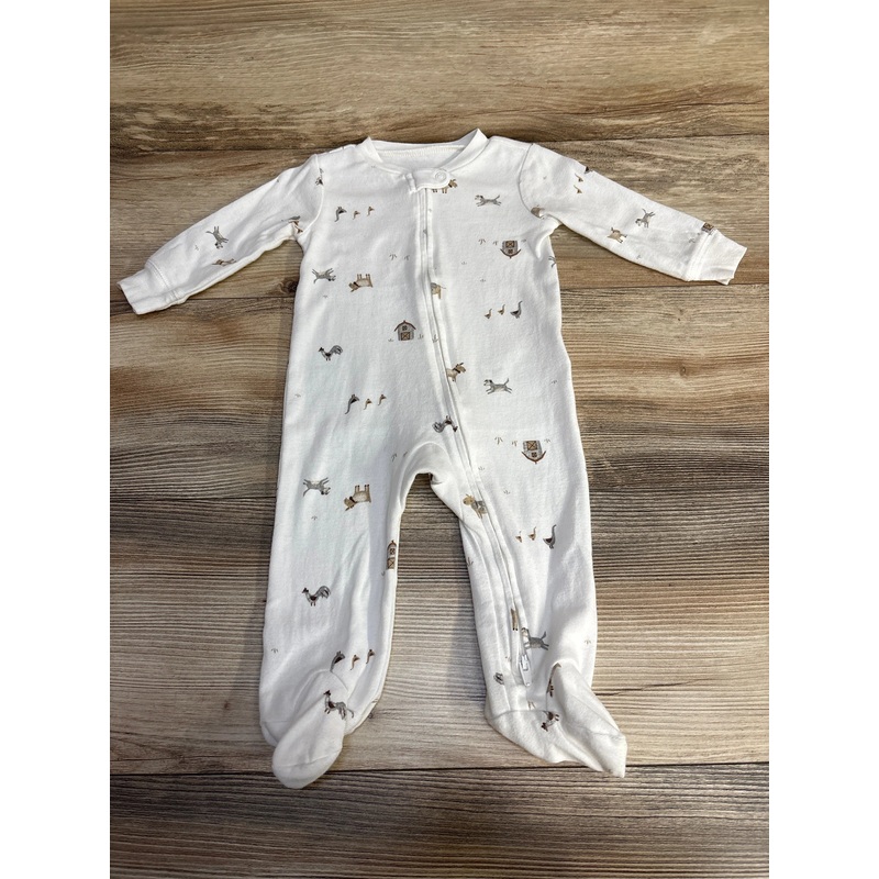 Carter’s Animal Print Sleeper White sz 6m White 6m