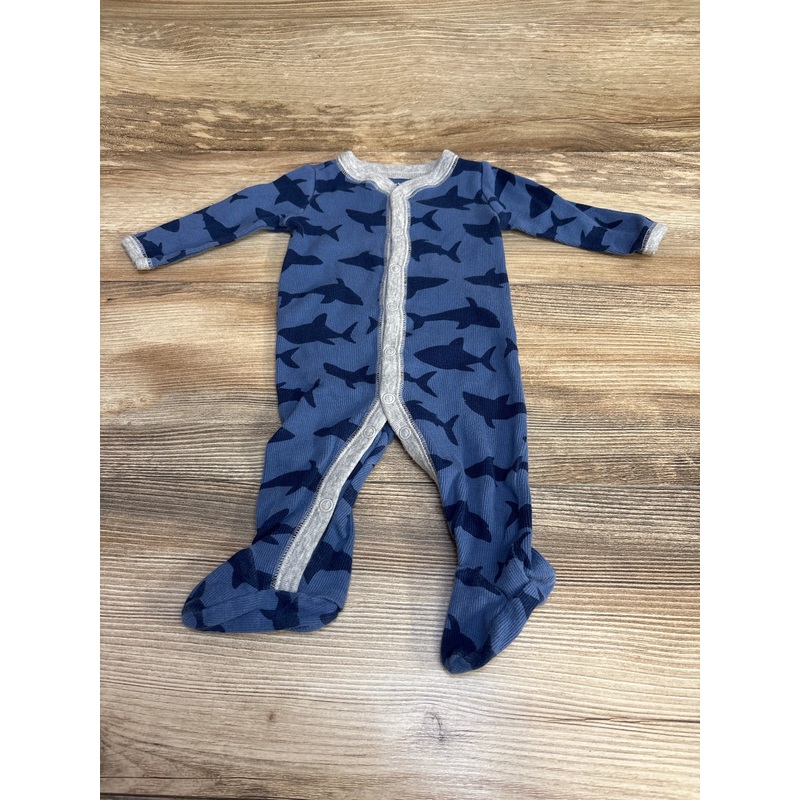 Carter’s Shark Print Sleeper Blue sz 3m Blue 3m