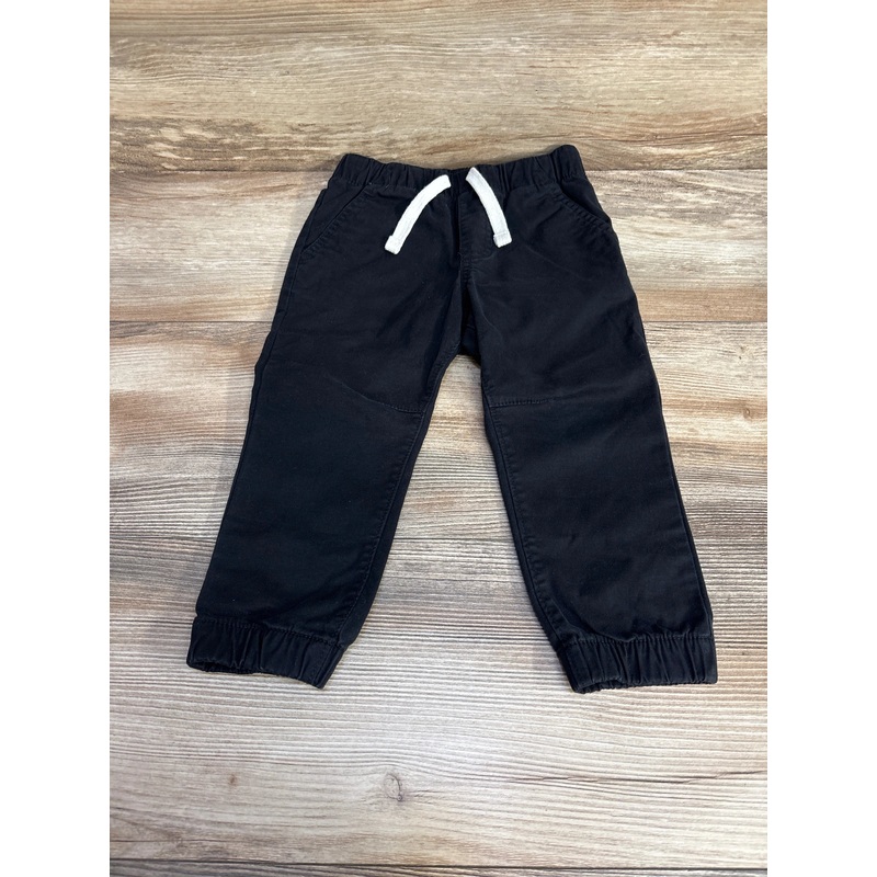 Cat & Jack Drawstring Jogger Pants Black sz 2T Black 2T