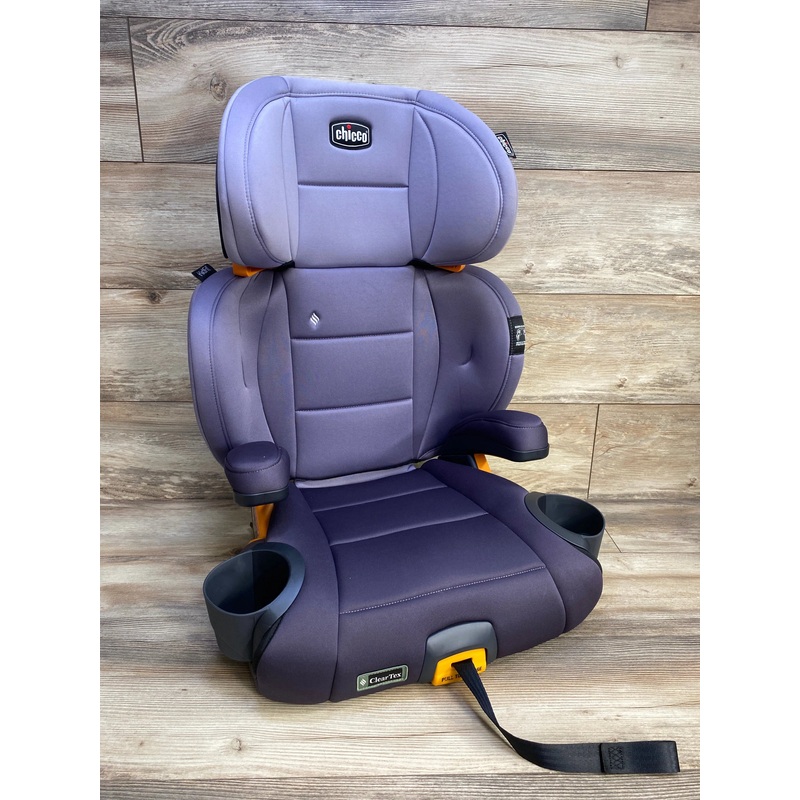 Chicco KidFit ClearTex Plus 2-in-1 Belt-Positioning Booster Car Seat in Purple