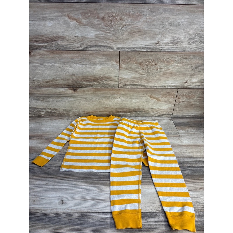 Hanna Andersson 2pc Organic Striped Long John Pajama Set sz 4T 4T