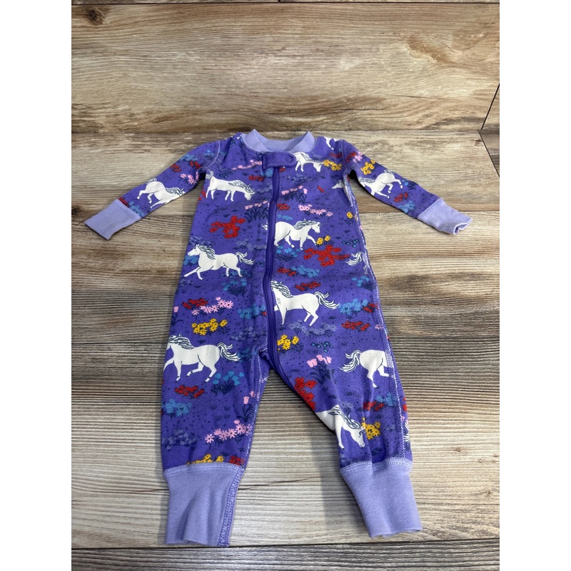 Hanna Andersson Unicorn Footless Sleeper Purple sz 3-6m Purple 3m