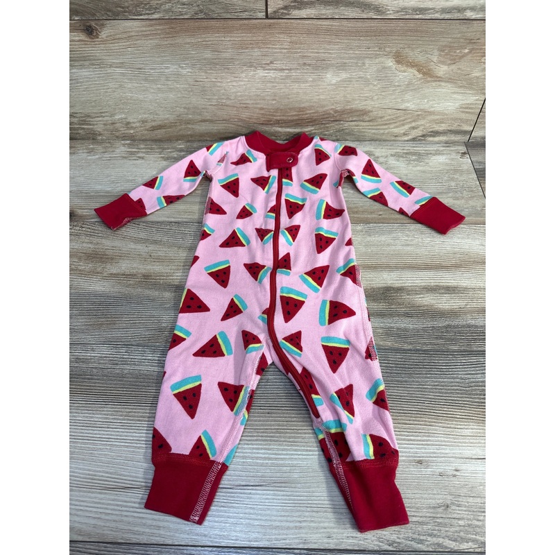 Hanna Andersson Watermelon Footless Sleeper Pink sz 3-6m Pink 3m