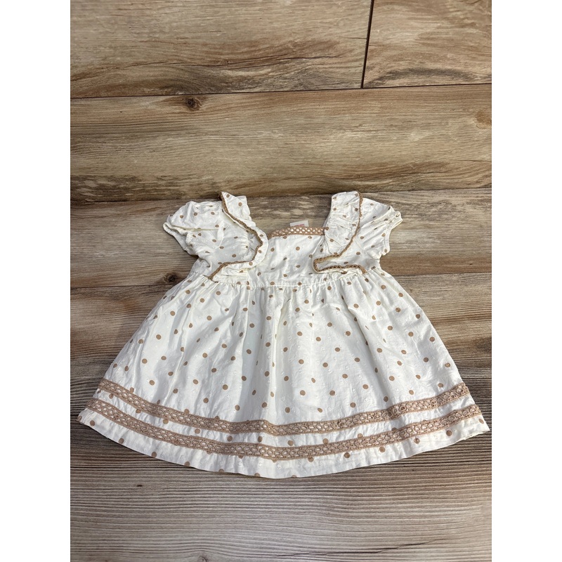 Happily Grey Polka Dot Top Cream sz 3T Cream 3T