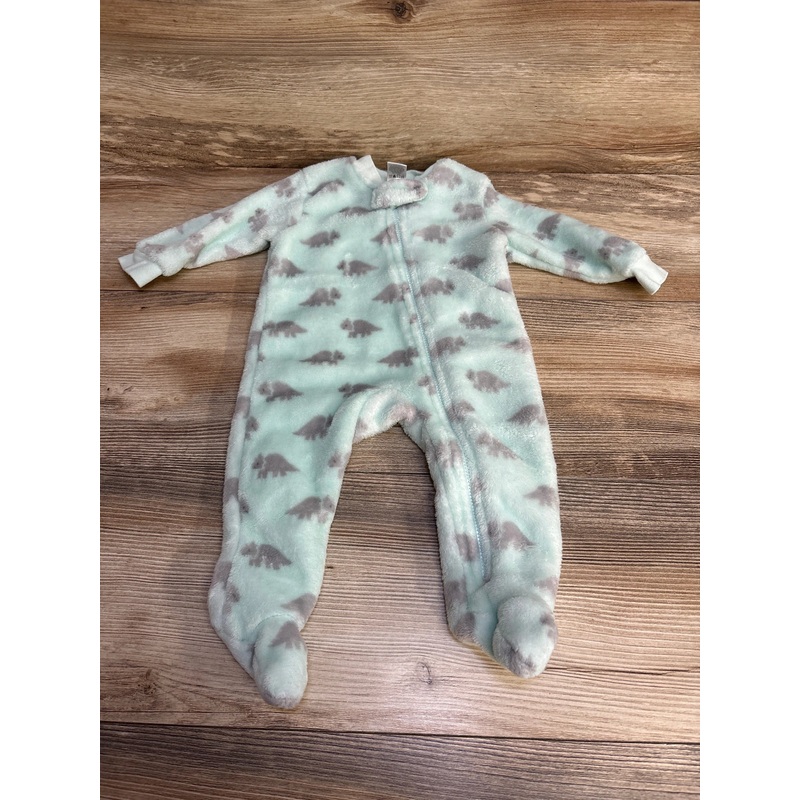 Hudson Baby Dino Print Blanket Sleeper Blue sz 0-3m Blue Newborn