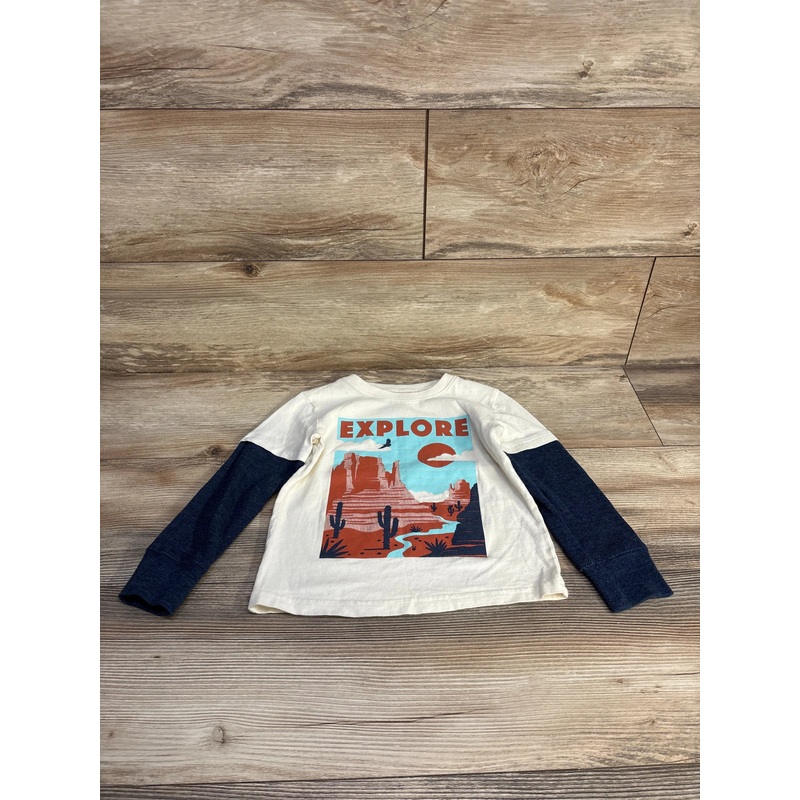 Jumping Beans 2fer Explore Shirt Cream sz 4T Cream 4T