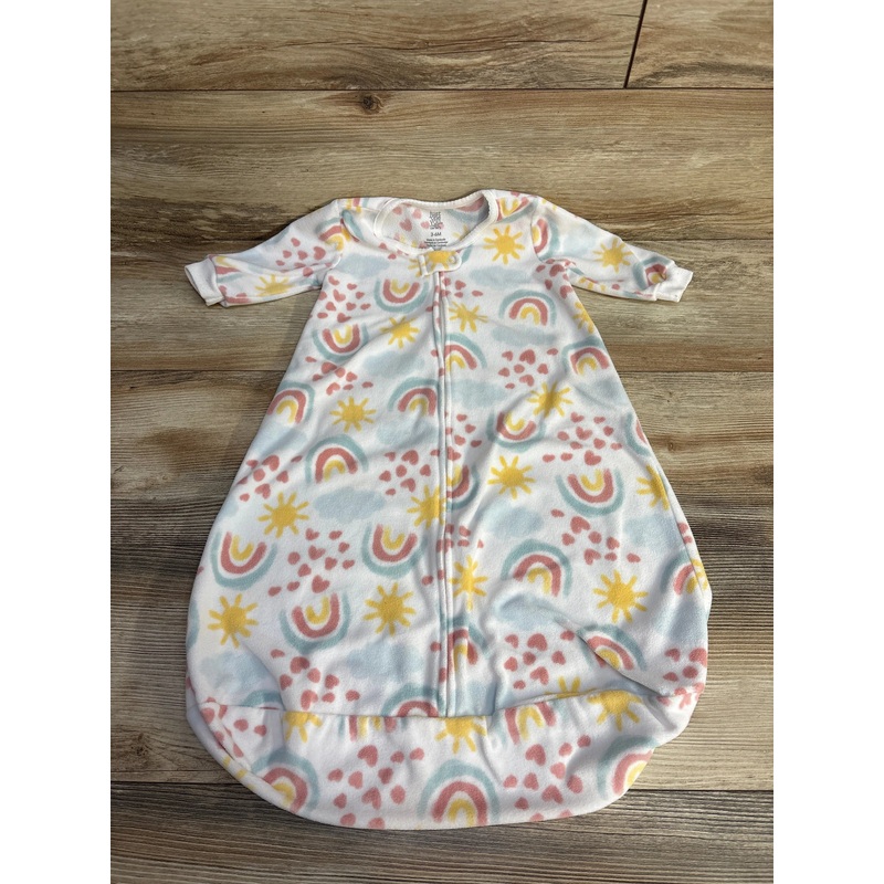 Just One You Rainbow Fleece Sleep Sack White sz 3-6m White 3m