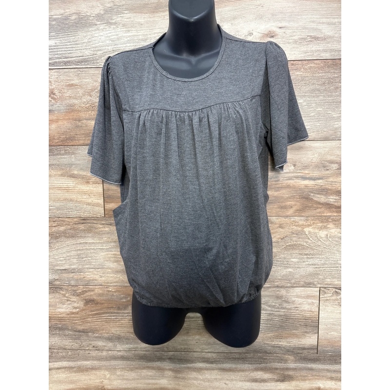 NEW Belly Moms Nursing Shirt Grey sz XL Grey Maternity XL