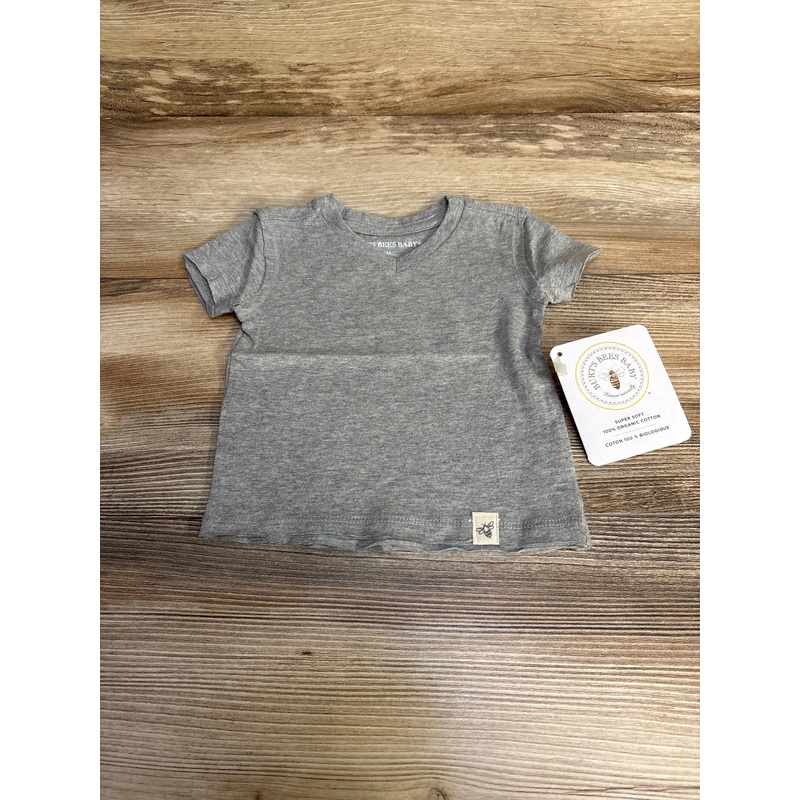 NEW Burt’s Bees Baby Shirt Grey sz 6m Grey 6m