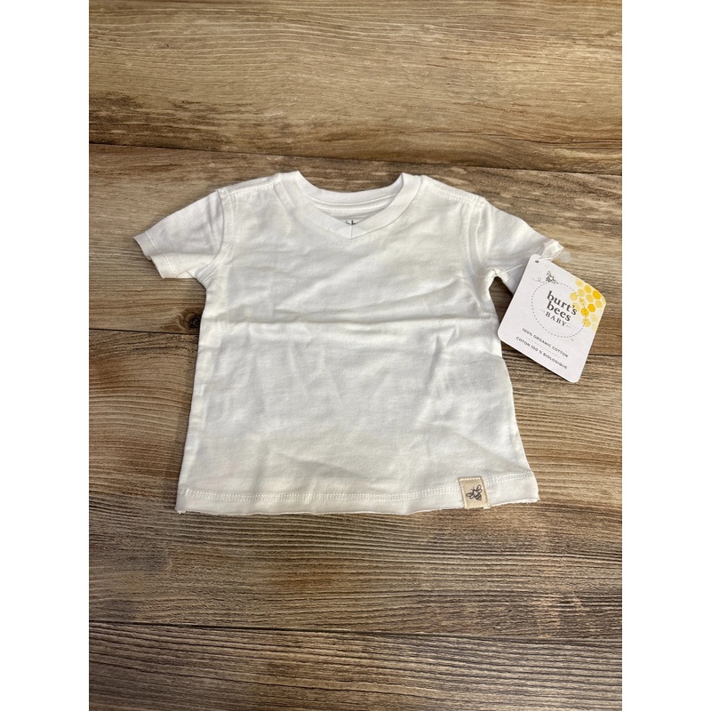 NEW Burt’s Bees Baby Shirt White sz 0-3m White Newborn
