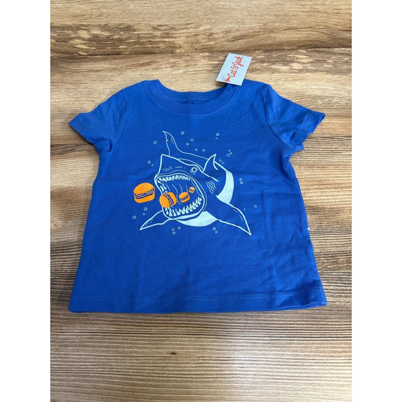 NEW Cat & Jack Shark Shirt Blue sz 12m Blue 12m