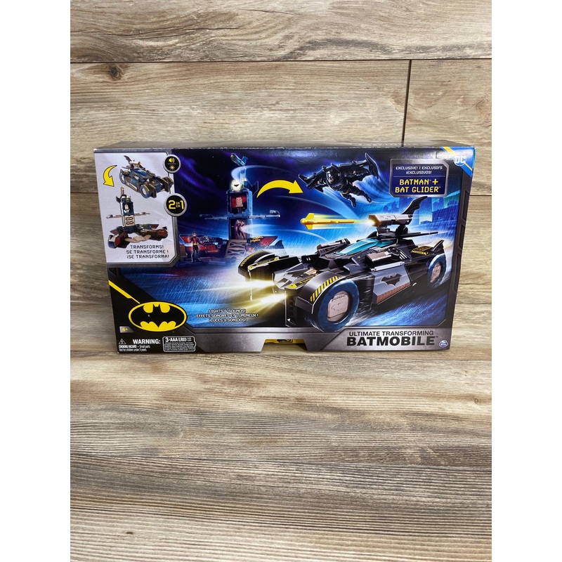 NEW DC Comics Batman Ultimate Transforming Batmobile Playset with Projectiles