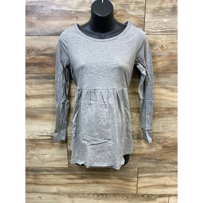 NEW H&M Mama Peplum Top Grey sz Small Grey Maternity Small