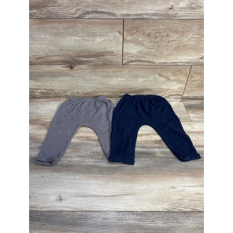 Burt’s Bees Baby 2pk Pants Navy/Grey sz 12m Multicolor 12m
