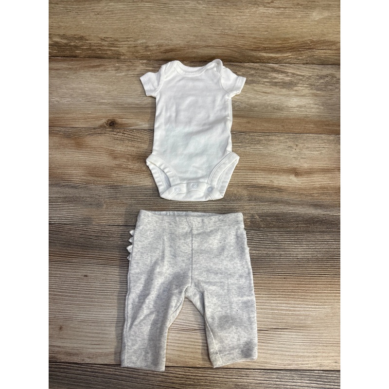 Carter’s 2pc Bodysuit & Pants White sz Newborn White Newborn