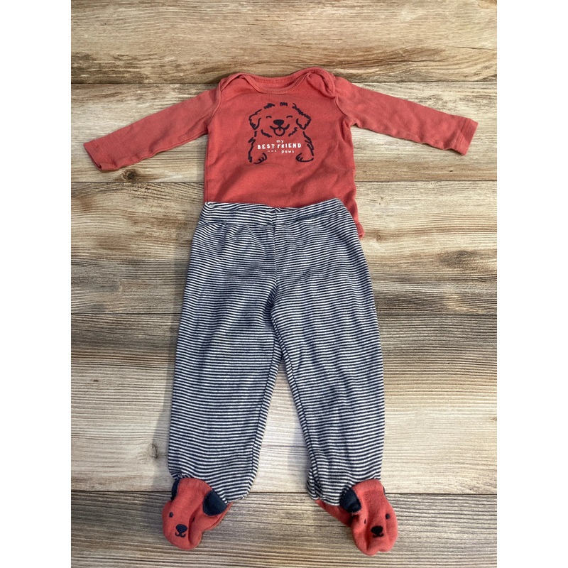 Carter’s 2pc My Best Friend Has Paws Bodysuit & Pants Red sz 9m Red 9m