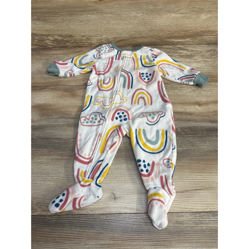 Carter’s Rainbow Print Blanket Sleeper White sz 6m White 6m