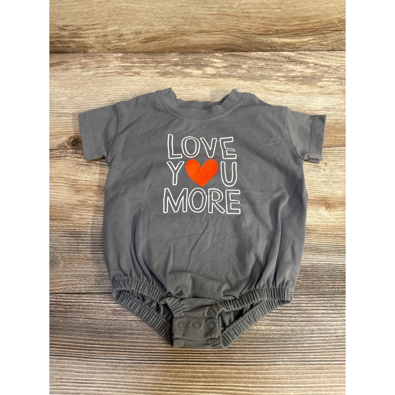 Cat & Jack Love You More Romper Grey sz 0-3m Grey Newborn