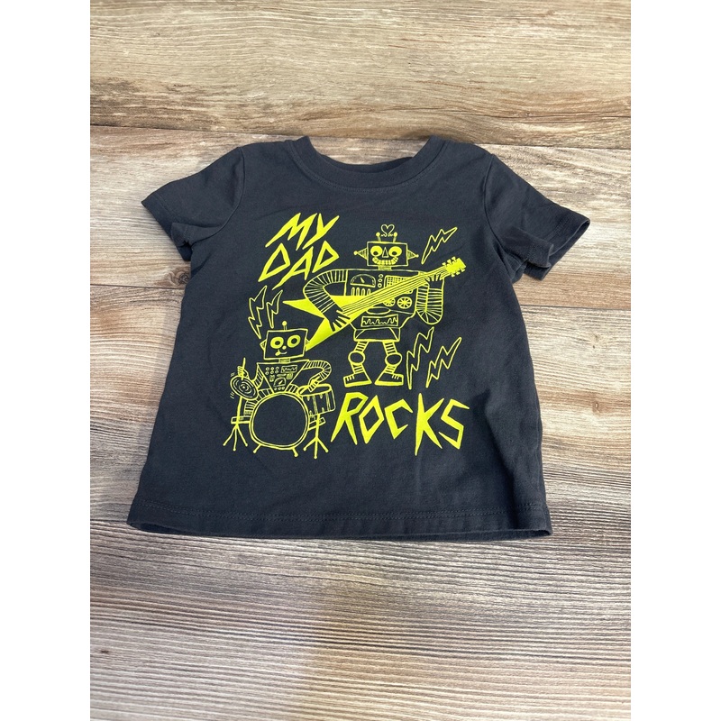 Cat & Jack My Dad Rocks Shirt Grey sz 2T Grey 2T