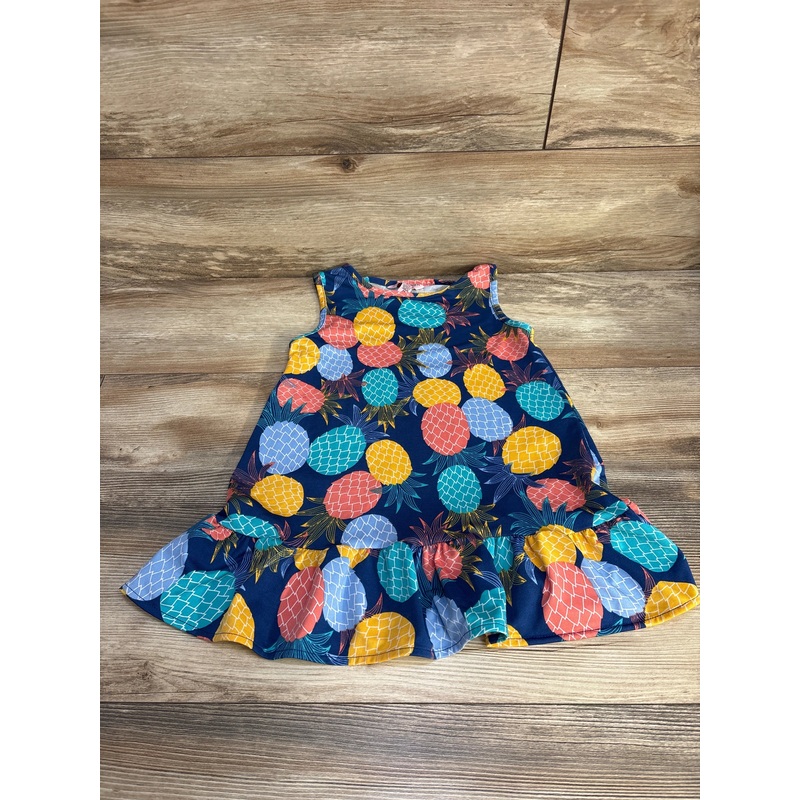 Cooke Street Hawaii Pineapple Print Dress Blue sz 4-5T Blue 4T