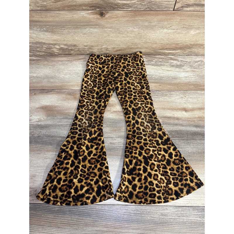 Haven + Ko Leopard Print Bell Bottoms Brown sz 4T Brown 4T