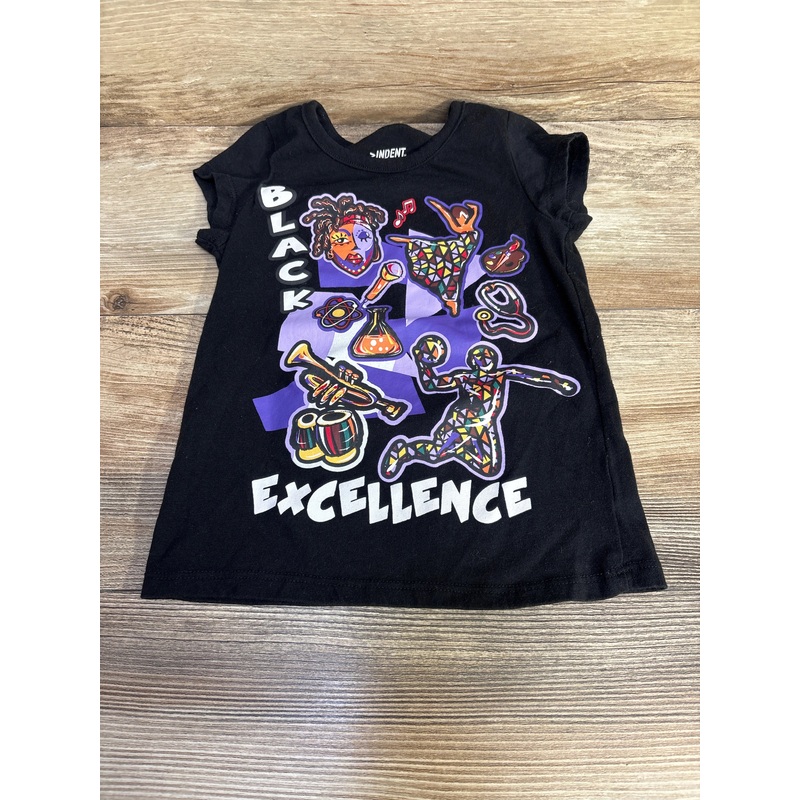 Indent Black Excellence Shirt Black sz 4T Black 4T