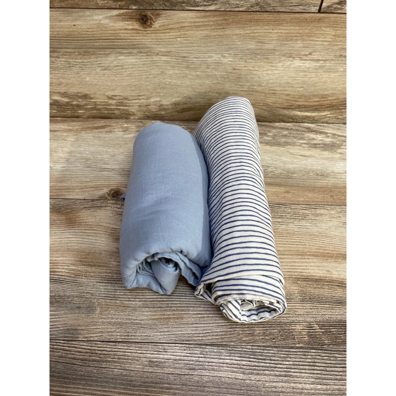 Little Planet 2pk Organic Cotton Muslin Swaddle Blankets