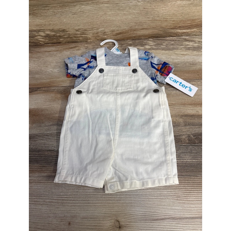 NEW Carter’s 2pc Shirt & Shortall Grey sz 6m Grey 6m