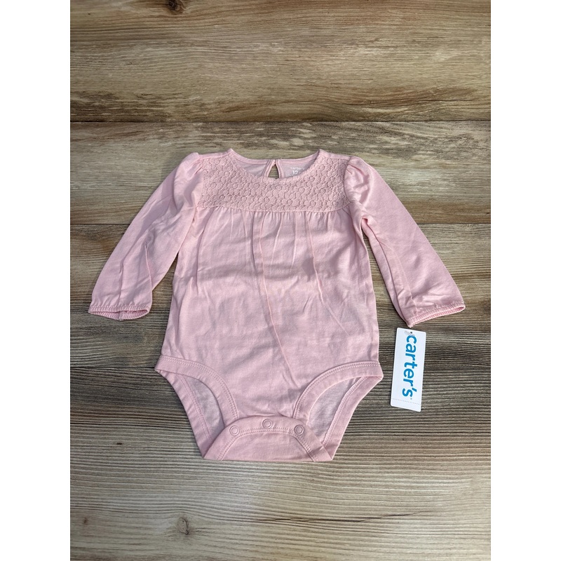 NEW Carter’s Long Sleeve Bodysuit Pink sz 12m Pink 12m